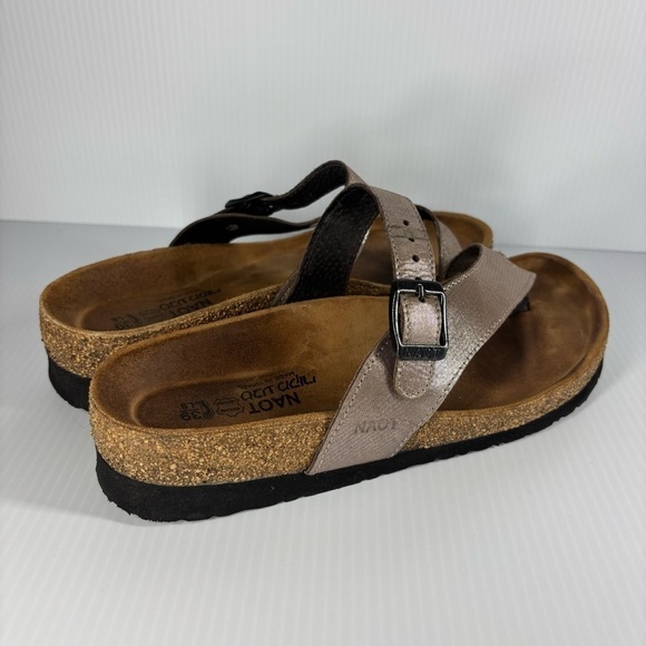 Naot Sandals Womens 6 Tahoe Classic Slides Toe Loop Suede Walking Comfort Travel - Picture 3 of 9